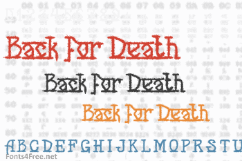 Back for Death Font