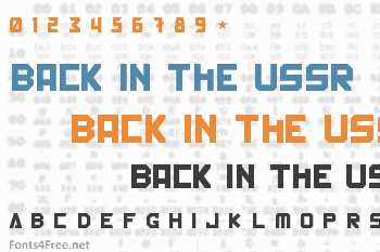 Back In The USSR DL Font