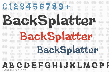 BackSplatter Font