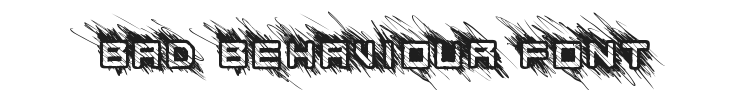 Bad Behaviour Font