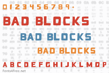 Bad Blocks Font