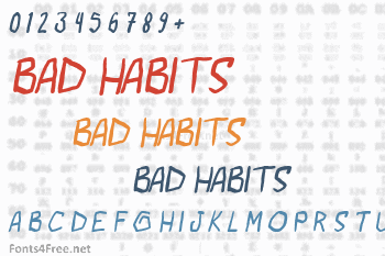 Bad Habits Font