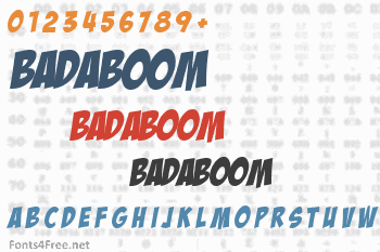 Badaboom Font