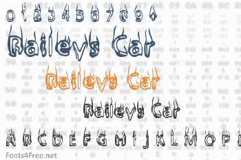Baileys Car Font