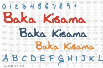 Baka Kisama Font