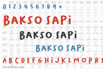 Bakso Sapi Font