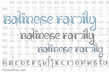 Balinese Family Font