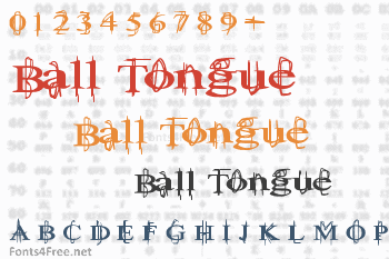 Ball Tongue Font