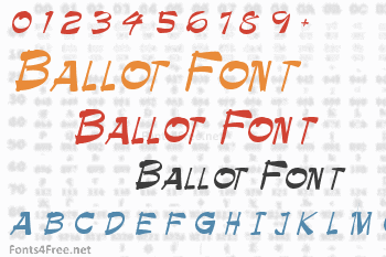 Ballot Font