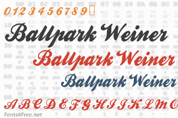 Ballpark Weiner Font