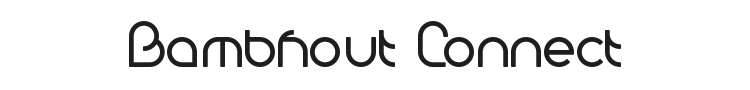 Bambhout Connect Font