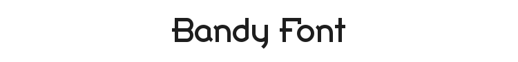 Bandy Font