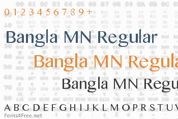 Bangla MN Regular Font