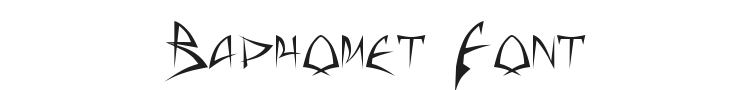 Baphomet Font Preview
