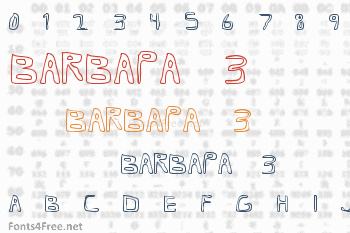 Barbapa 3 Font