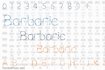 Barbaric Font