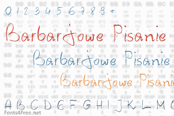 Barbarjowe Pisanie Font