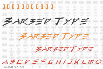 Barbed Type Font