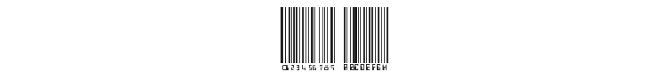 Barcoding Font Preview