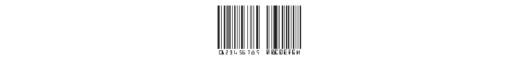 Barcoding Font