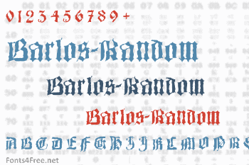 Barlos-Random Font