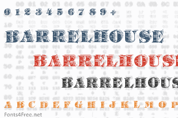 Barrelhouse All Caps Font