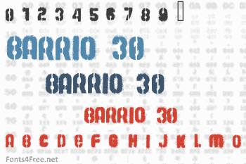 Barrio 30 Font