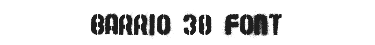 Barrio 30 Font