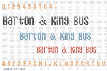 Barton & King Bus Font