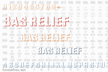 Bas Relief Font