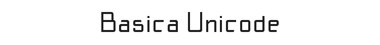 Basica Unicode Font