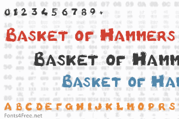 Basket of Hammers Font