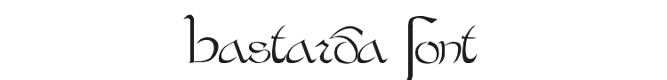 Bastarda Font Preview