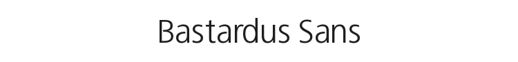 Bastardus Sans Font Preview