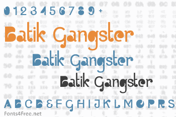 Batik Gangster Font