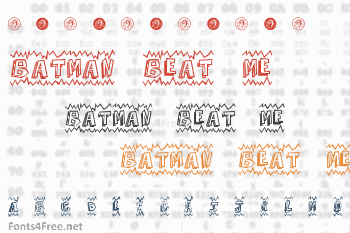 Batman Beat The Hell Outta Me Font