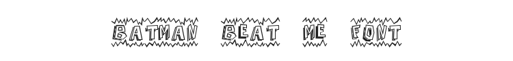 Batman Beat The Hell Outta Me Font Preview