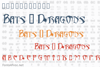 Bats & Dragons - Abaddon Font