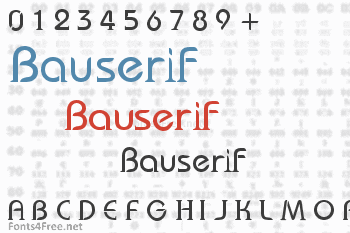 Bauserif Font