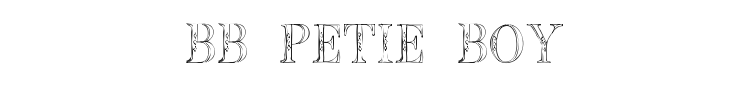 BB Petie Boy Font Preview