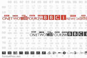 BBC logos Font