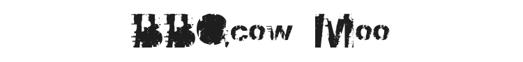 BBQcow Moo Font Preview