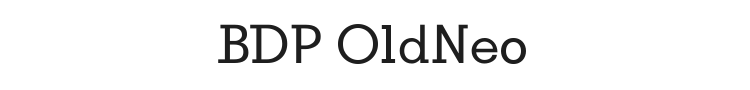BDP OldNeo Font Preview