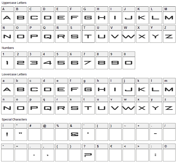 Be A Pro Font Character Map