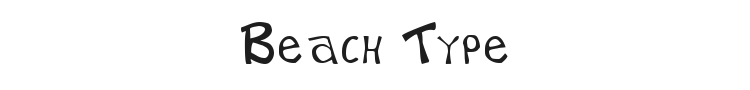 Beach Type Font Preview