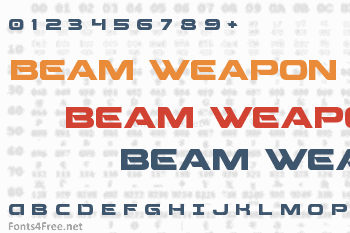 Beam Weapon Font