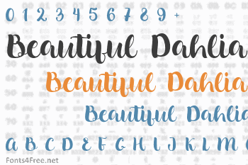 Beautiful Dahlia Font