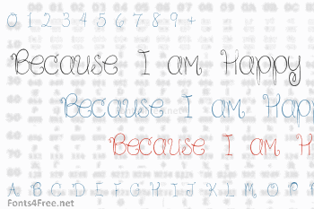 Because I am Happy Font