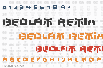 Bedlam Remix Font