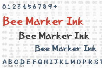 Bee Marker Ink Font